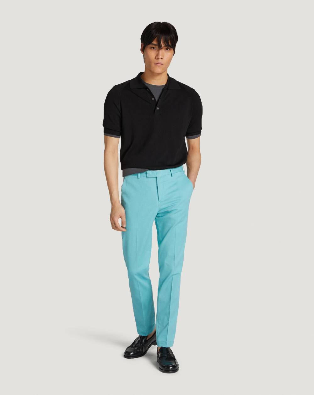 Pt Torino Pantaloni Master In Cotone Stretch Délavé