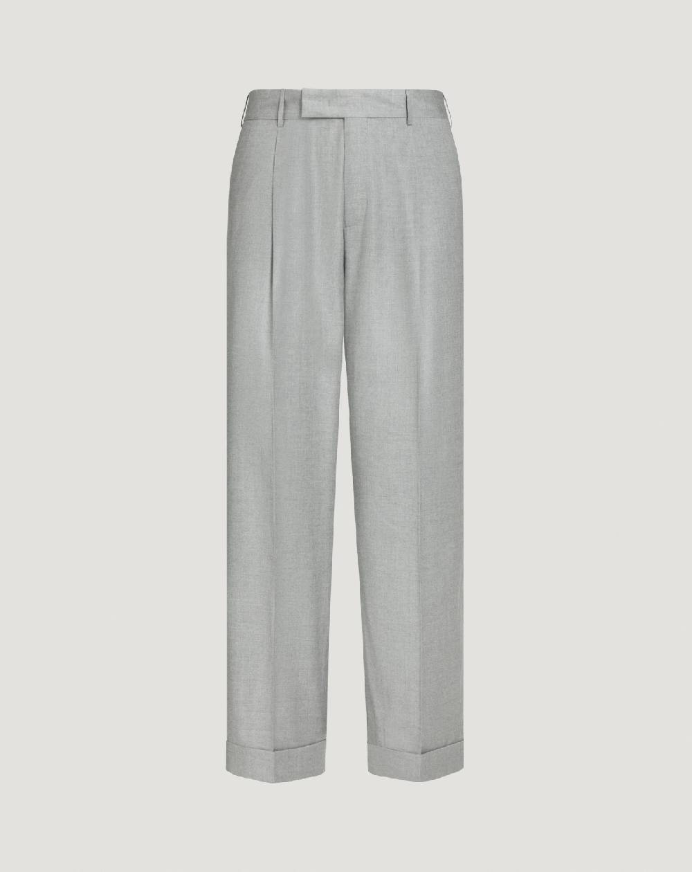 Pt Torino Pantaloni Quindici in twill di lana fluida