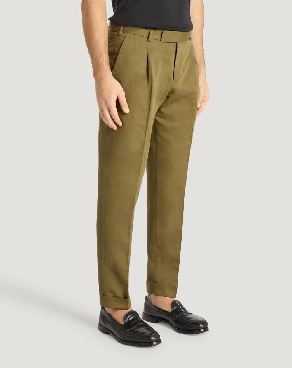 Pt Torino Pantaloni Rebel In Gabardina Di Cotone E Lino