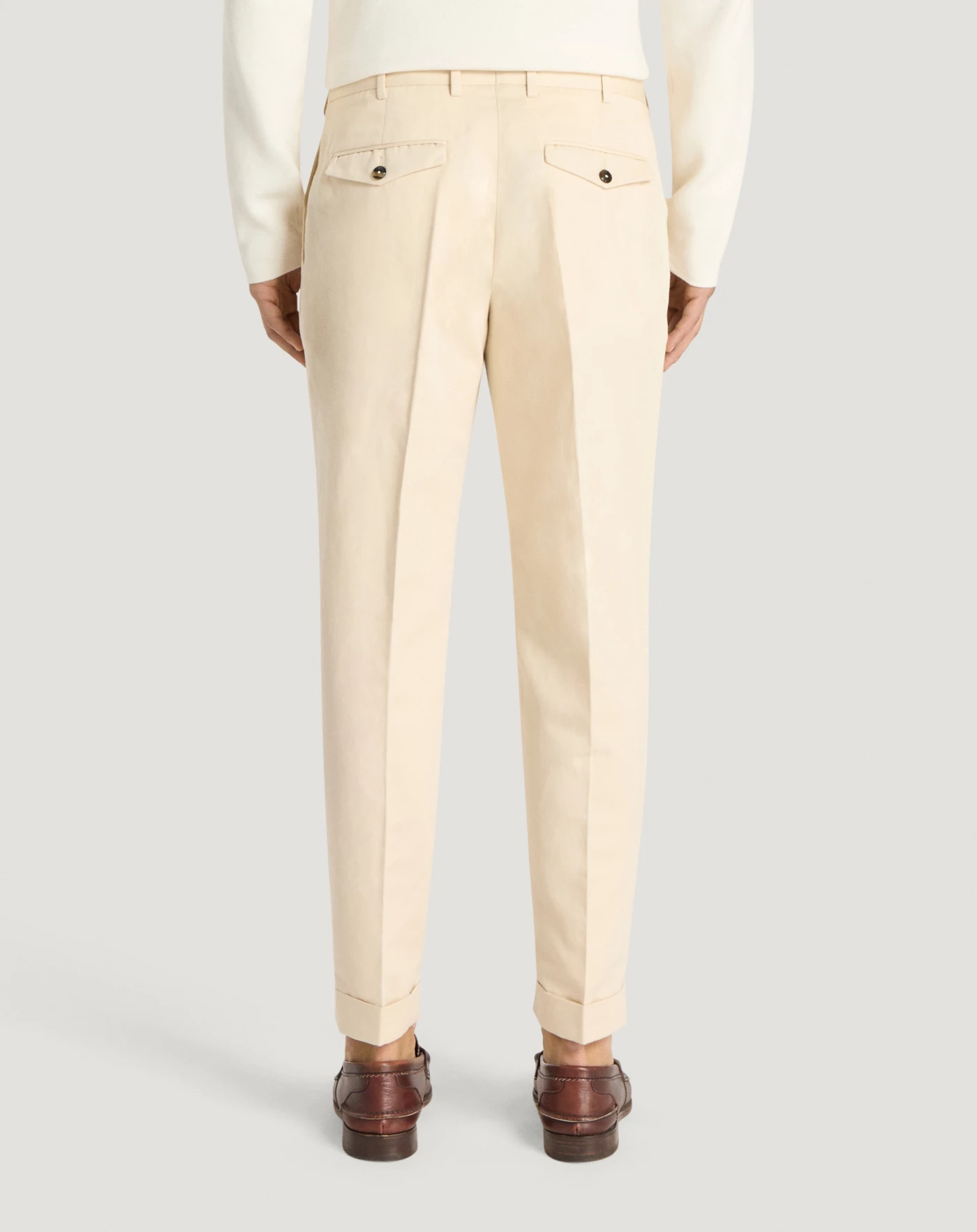 Pt Torino Pantaloni Rebel In Gabardina Di Cotone E Lino