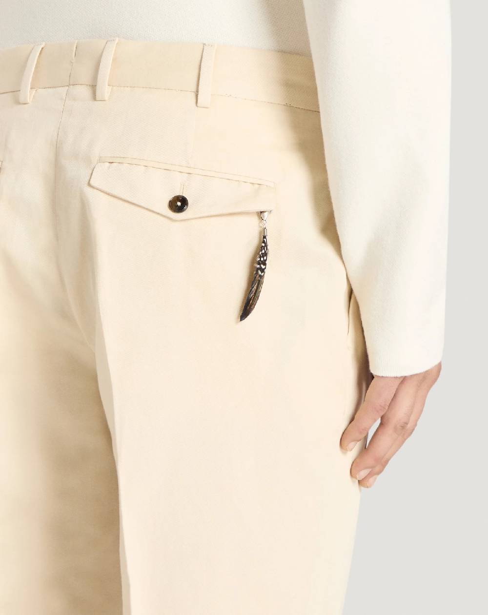 Pt Torino Pantaloni Rebel In Gabardina Di Cotone E Lino