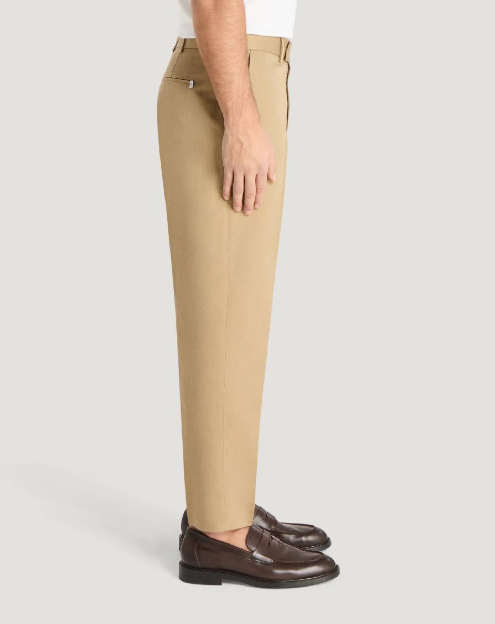 Pt Torino Pantaloni Rebel In Gabardina Di Cotone E Lino