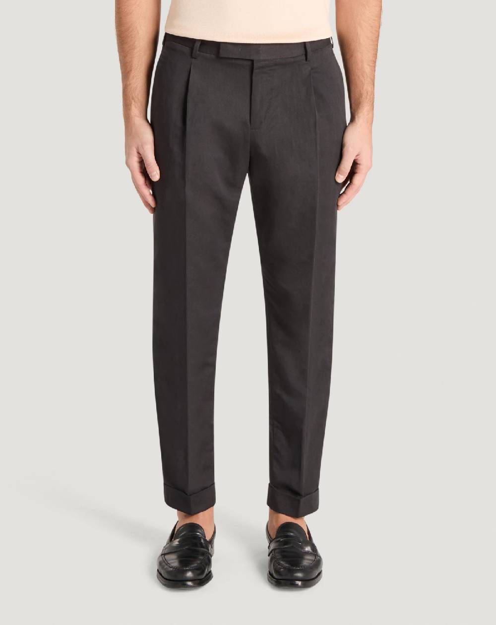 Pt Torino Pantaloni Rebel In Gabardina Di Cotone E Lino