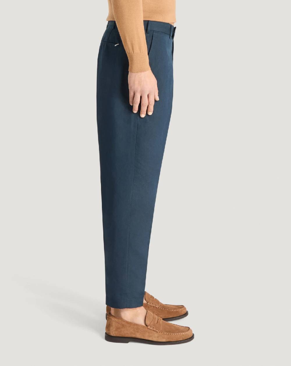 Pt Torino Pantaloni Rebel In Gabardina Di Cotone E Lino