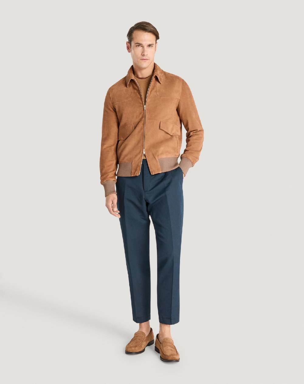 Pt Torino Pantaloni Rebel In Gabardina Di Cotone E Lino