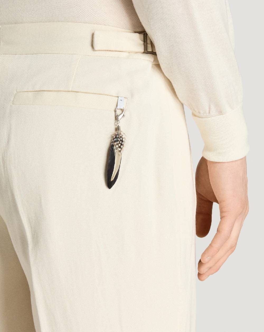 Pt Torino Pantaloni Sedici In Bull Di Cotone E Lino