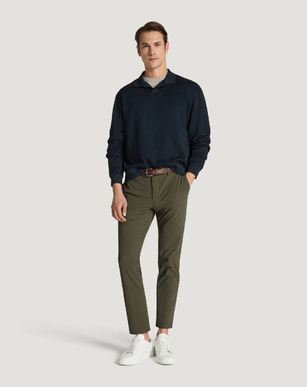 Pt Torino Pantaloni Slim In Tessuto Organico Stretch