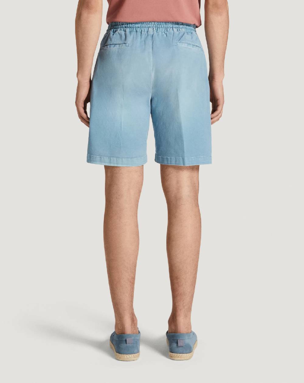 Pt Torino Bermuda In Gabardina Di Cotone