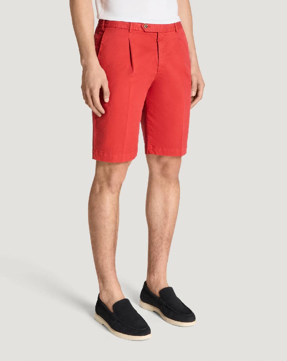 Pt Torino Bermuda In Gabardina Di Cotone