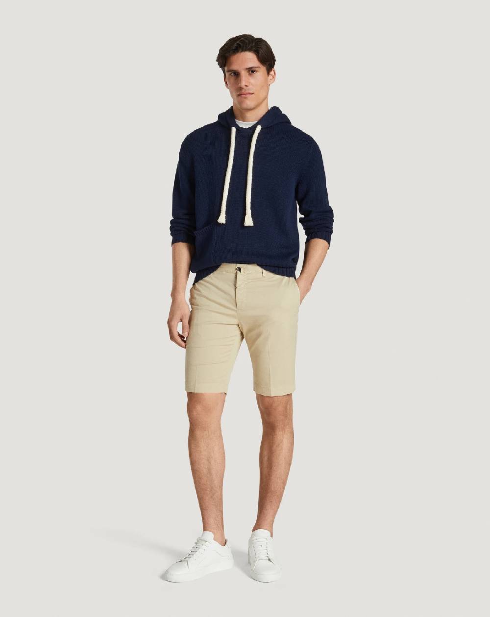 Pt Torino Bermuda In Gabardina Stretch