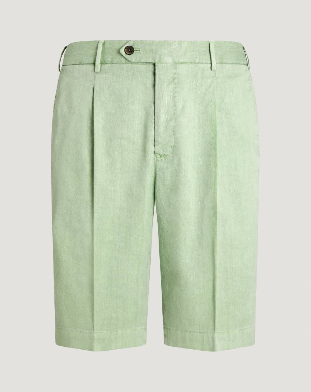 Pt Torino Bermuda in lino stretch délavé