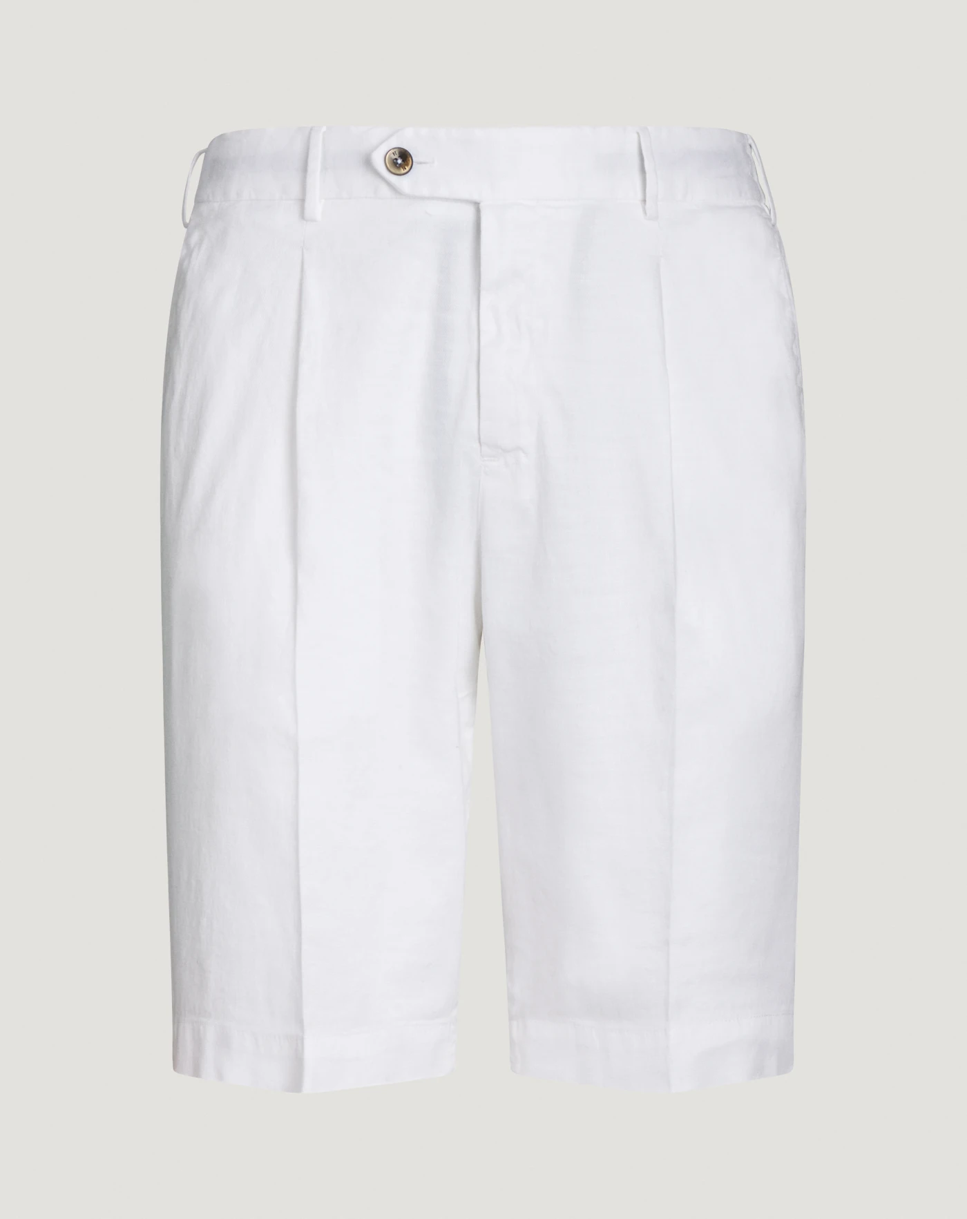 Pt Torino Bermuda in lino stretch délavé