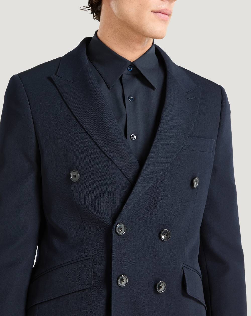 Pt Torino Blazer In Lana Granité