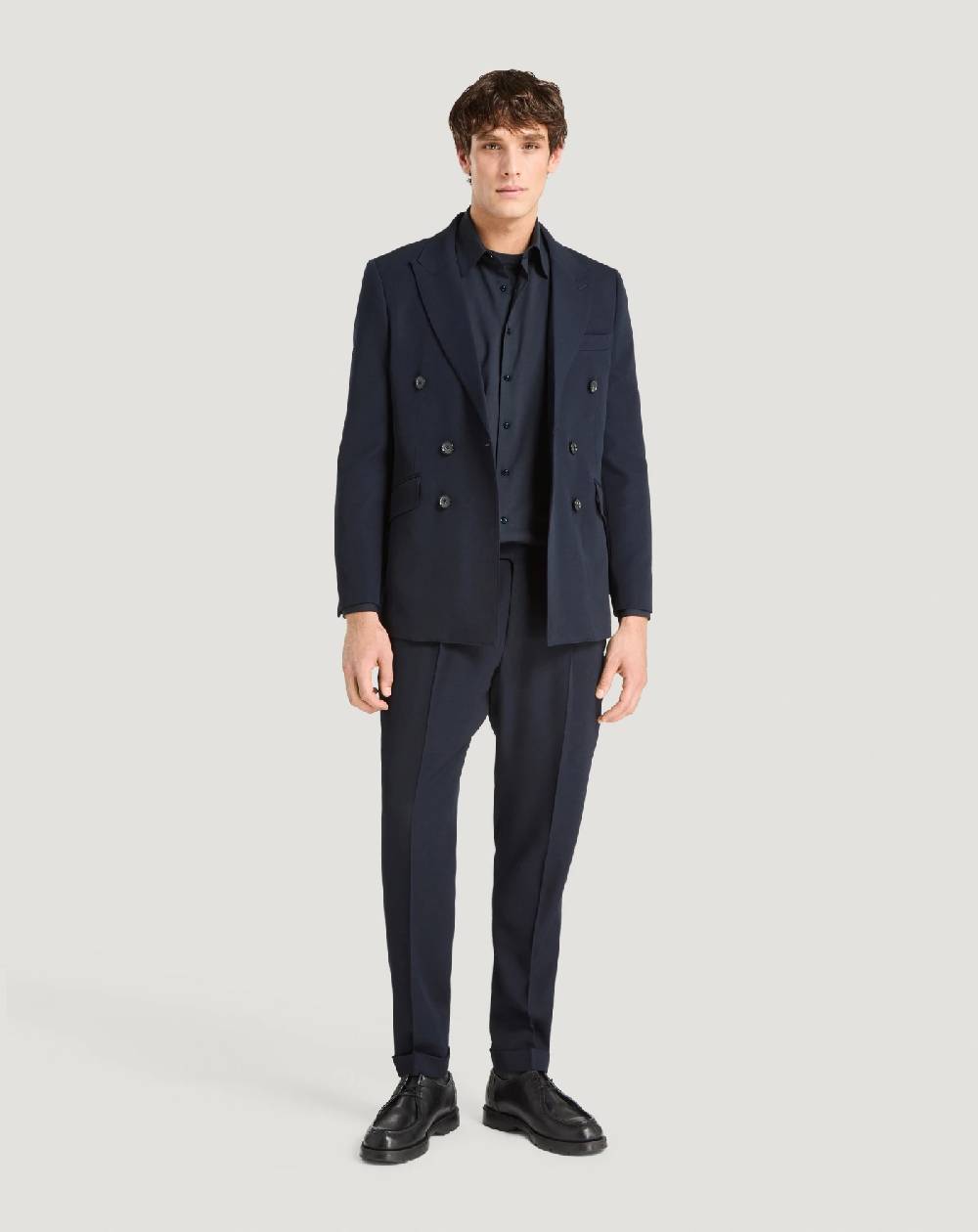 Pt Torino Blazer In Lana Granité