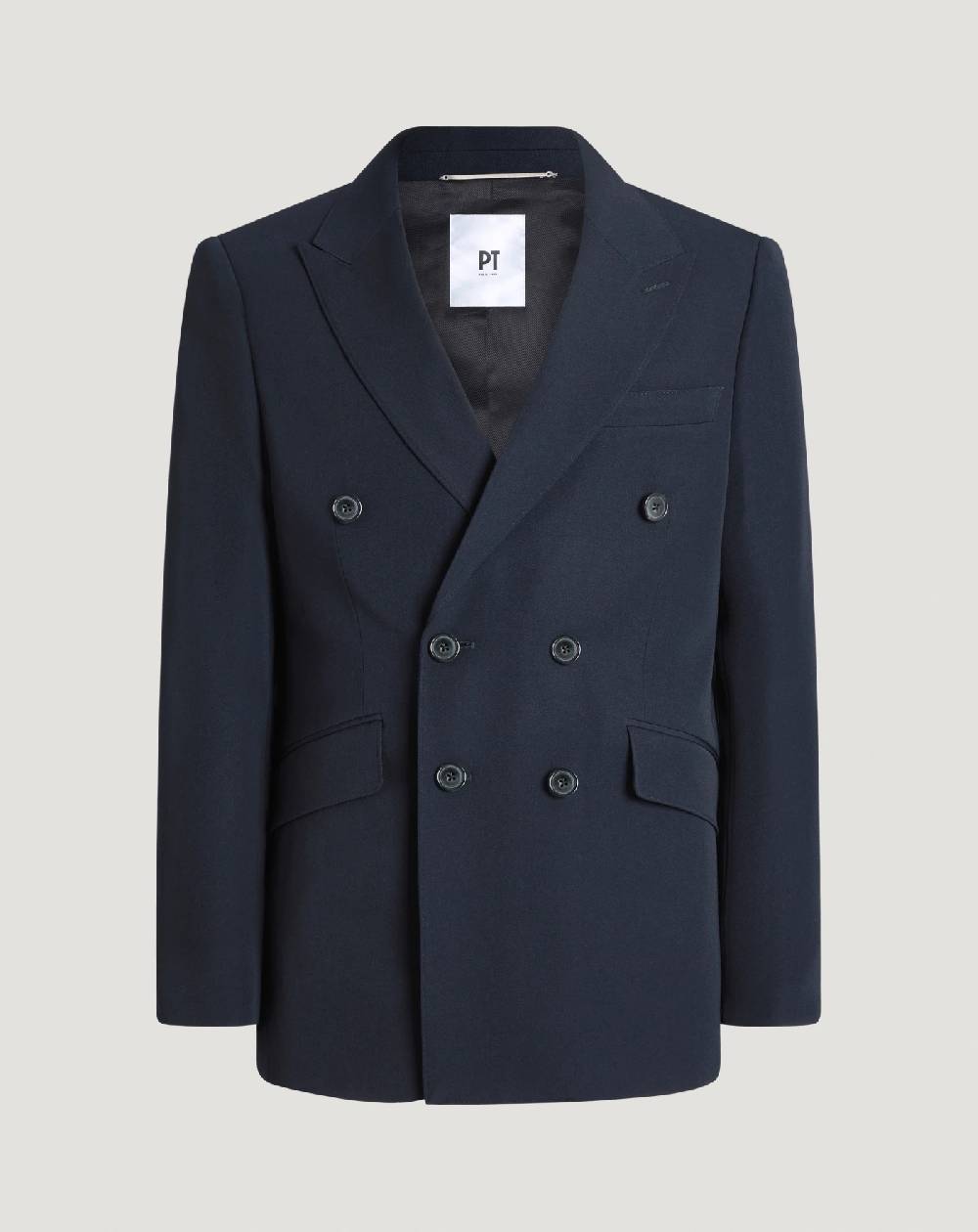 Pt Torino Blazer in lana granité