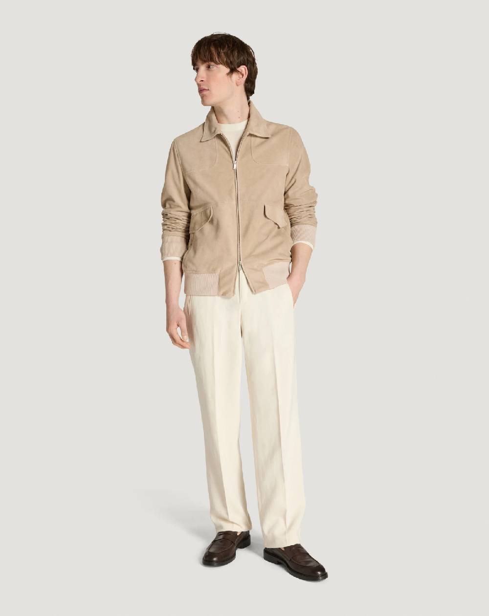 Pt Torino Bomber In Suede