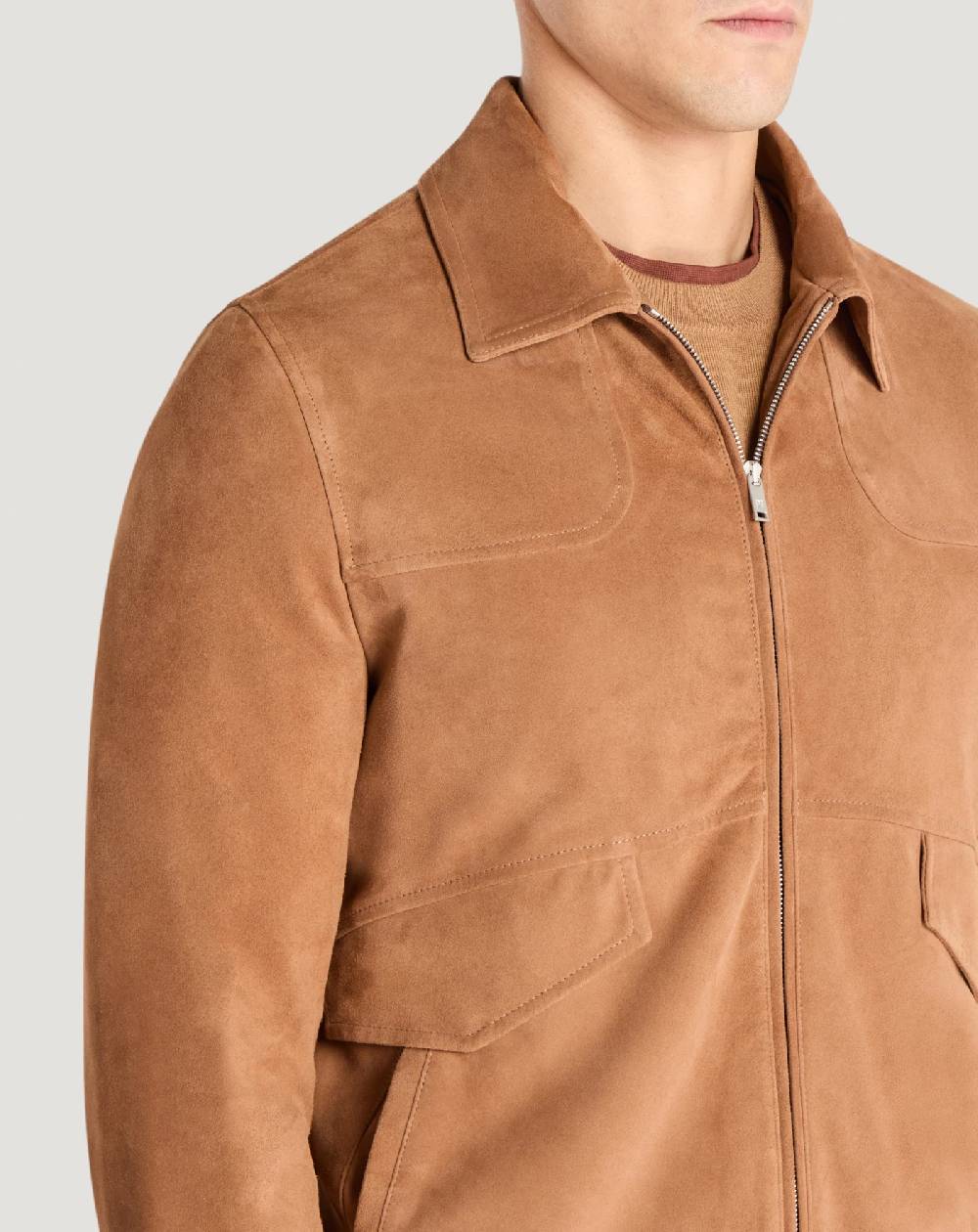 Pt Torino Bomber In Suede