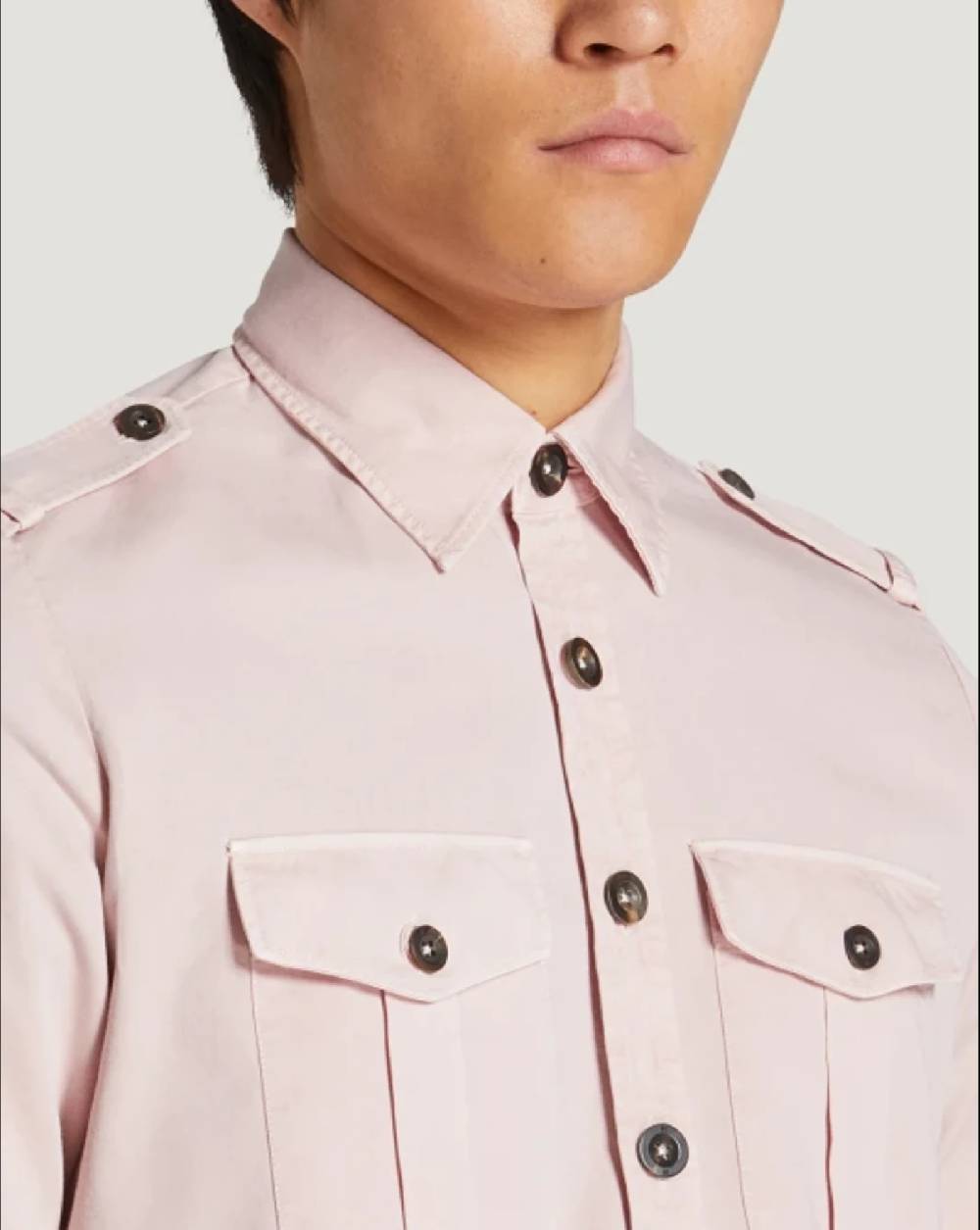 Pt Torino Camicia In Gabardina Di Cotone