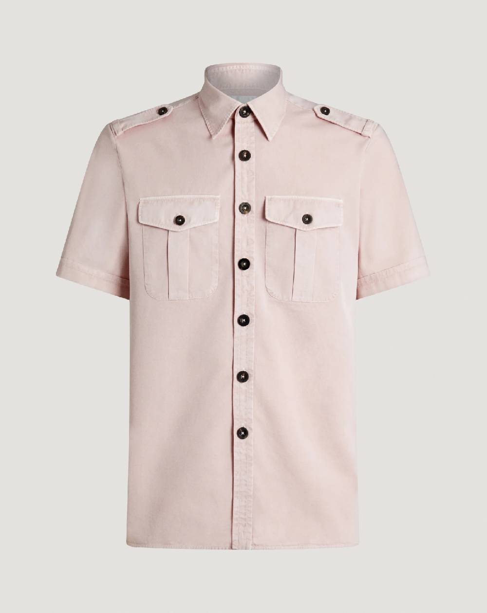 Pt Torino Camicia in gabardina di cotone