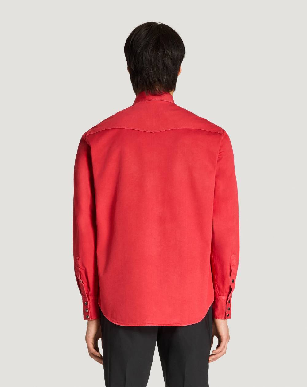 Pt Torino Camicia In Gabardina Di Cotone