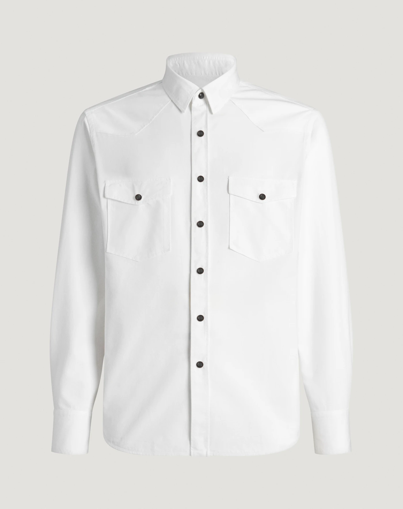 Pt Torino Camicia in gabardina di cotone