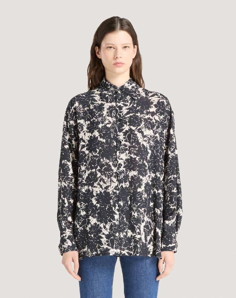 Pt Torino Camicia In Georgette Stampata