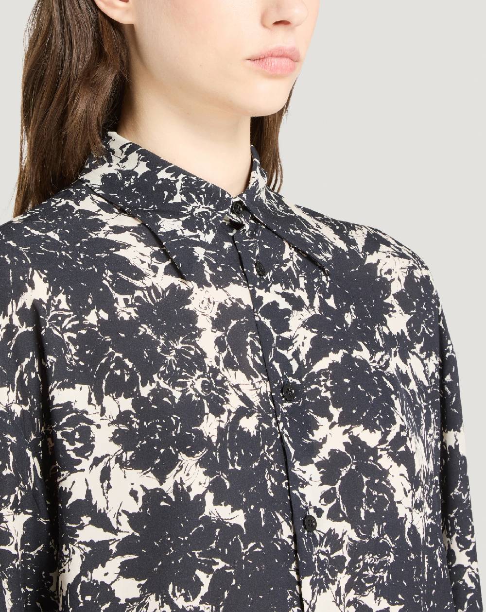 Pt Torino Camicia In Georgette Stampata