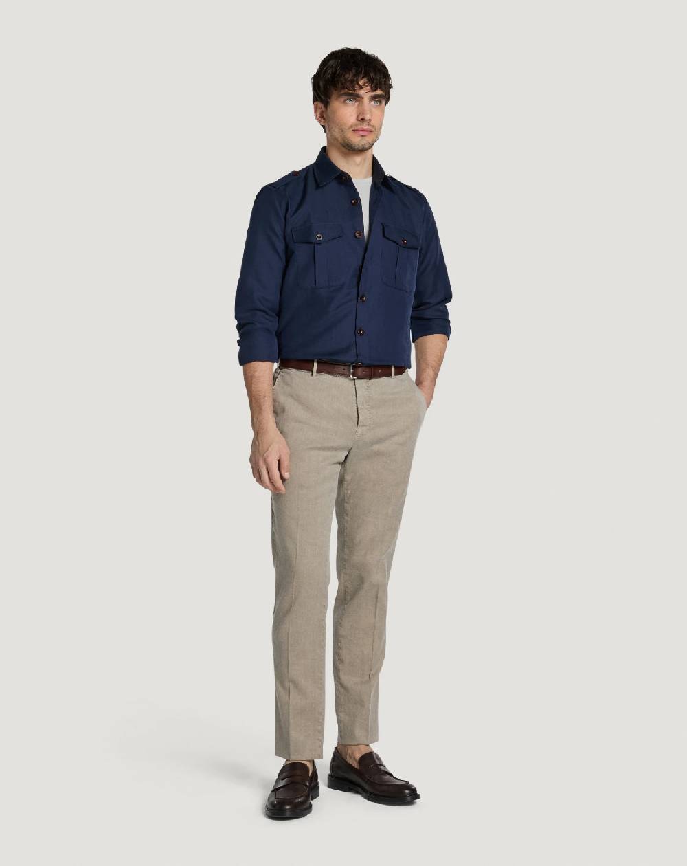 Pt Torino Camicia In Twill