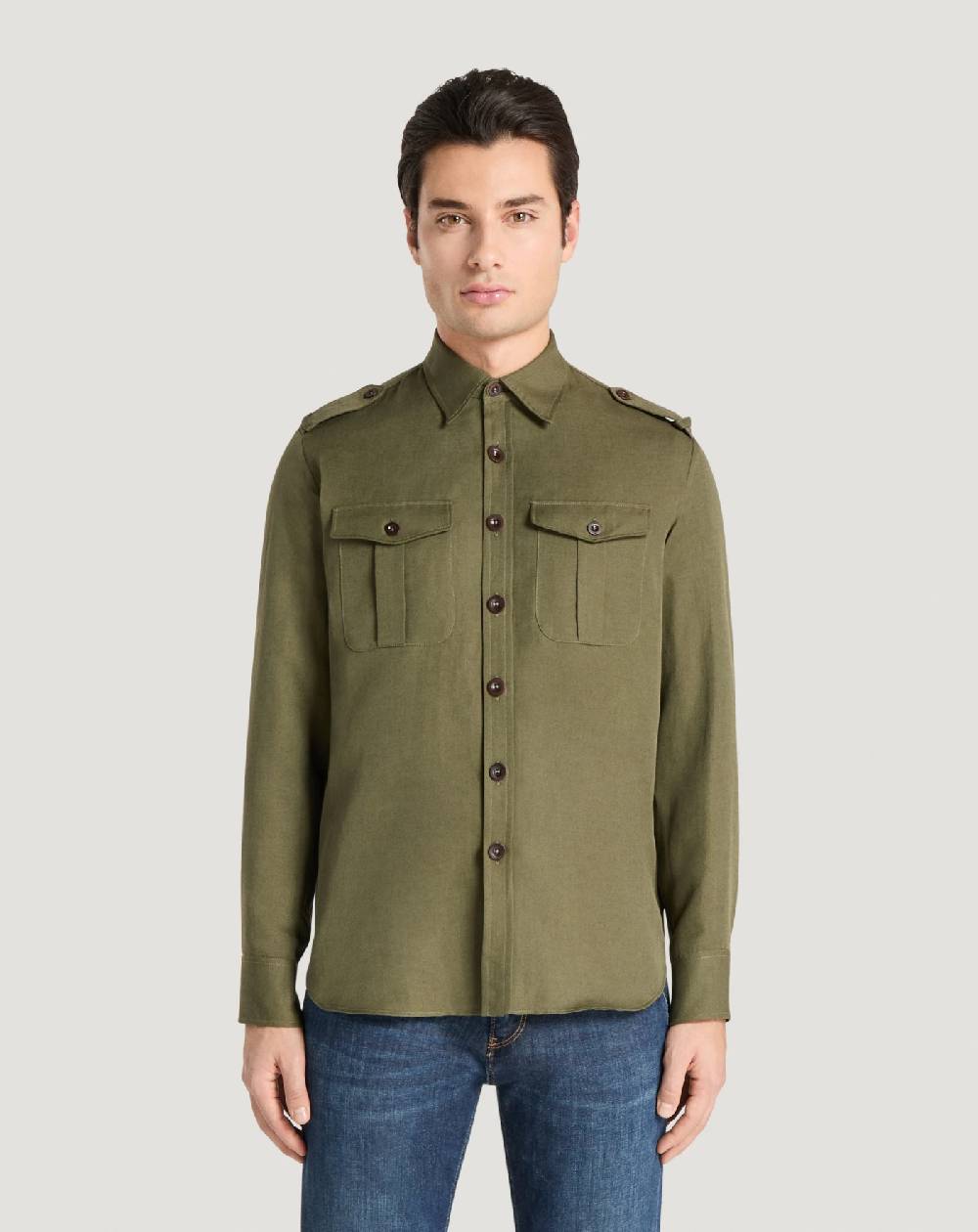 Pt Torino Camicia In Twill