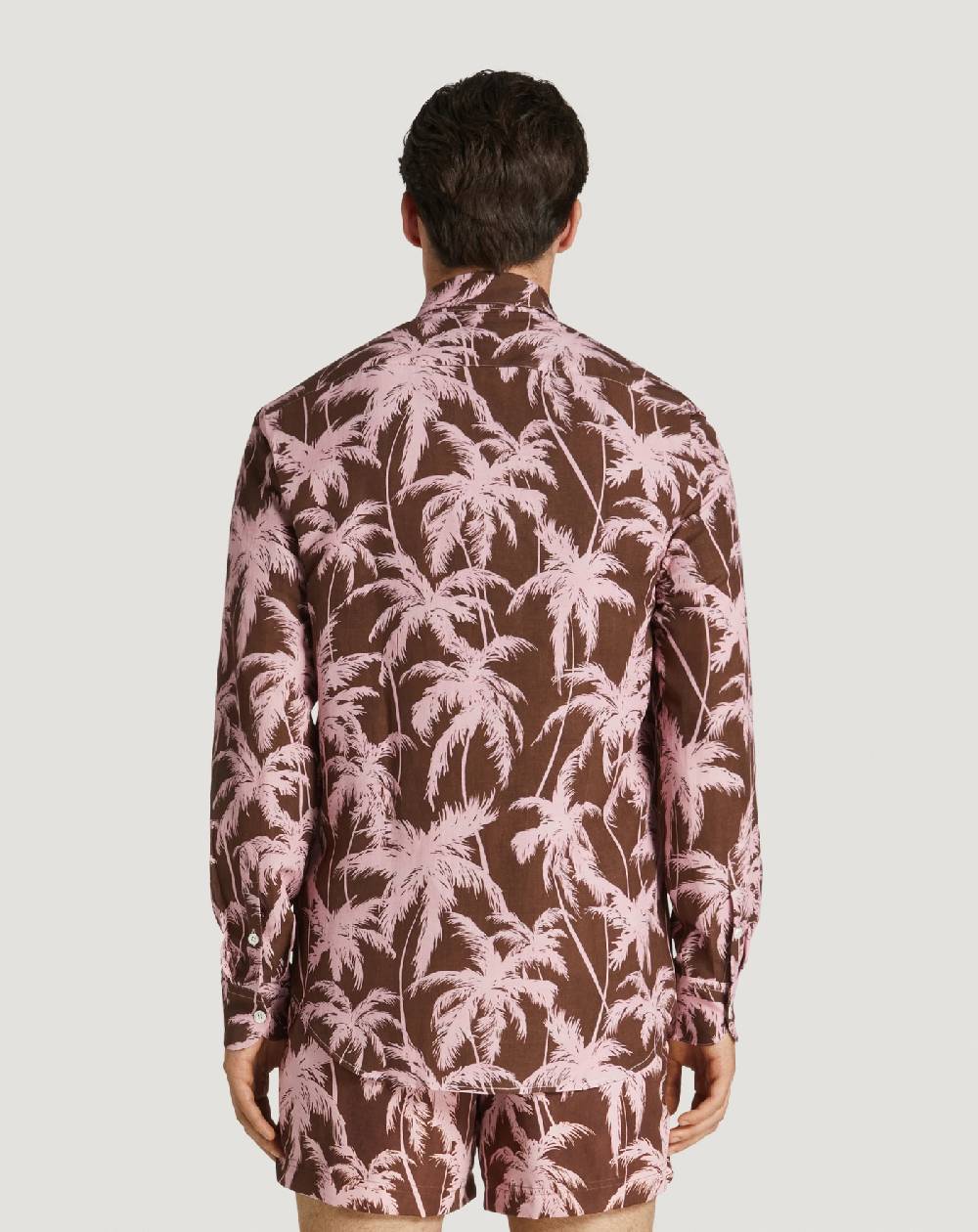 Pt Torino Camicia In Twill Di Lino