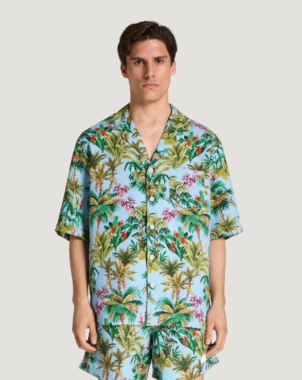 Pt Torino Camicia In Twill Di Lino