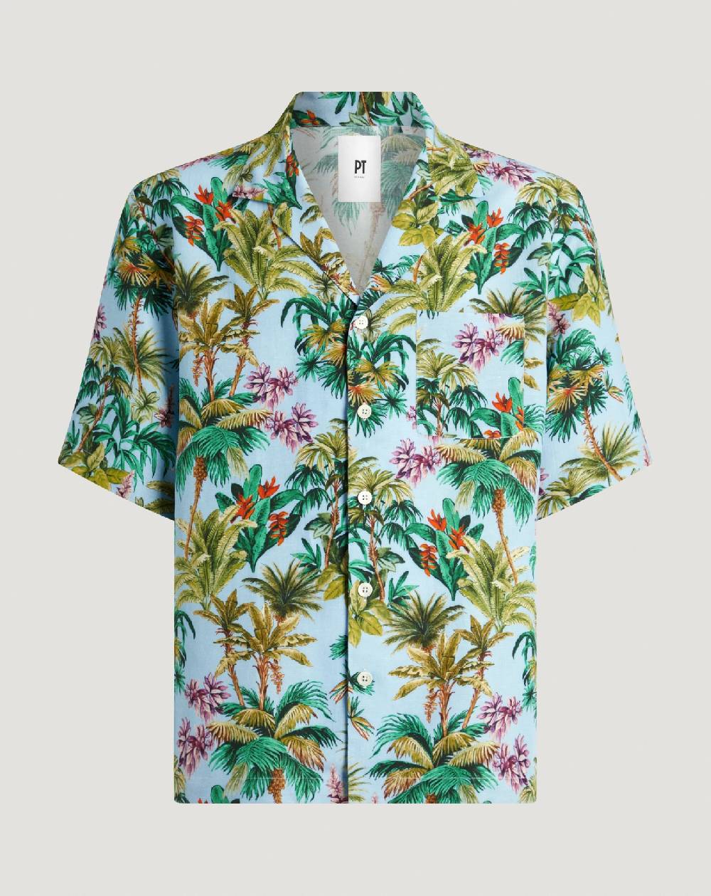 Pt Torino Camicia in twill di lino