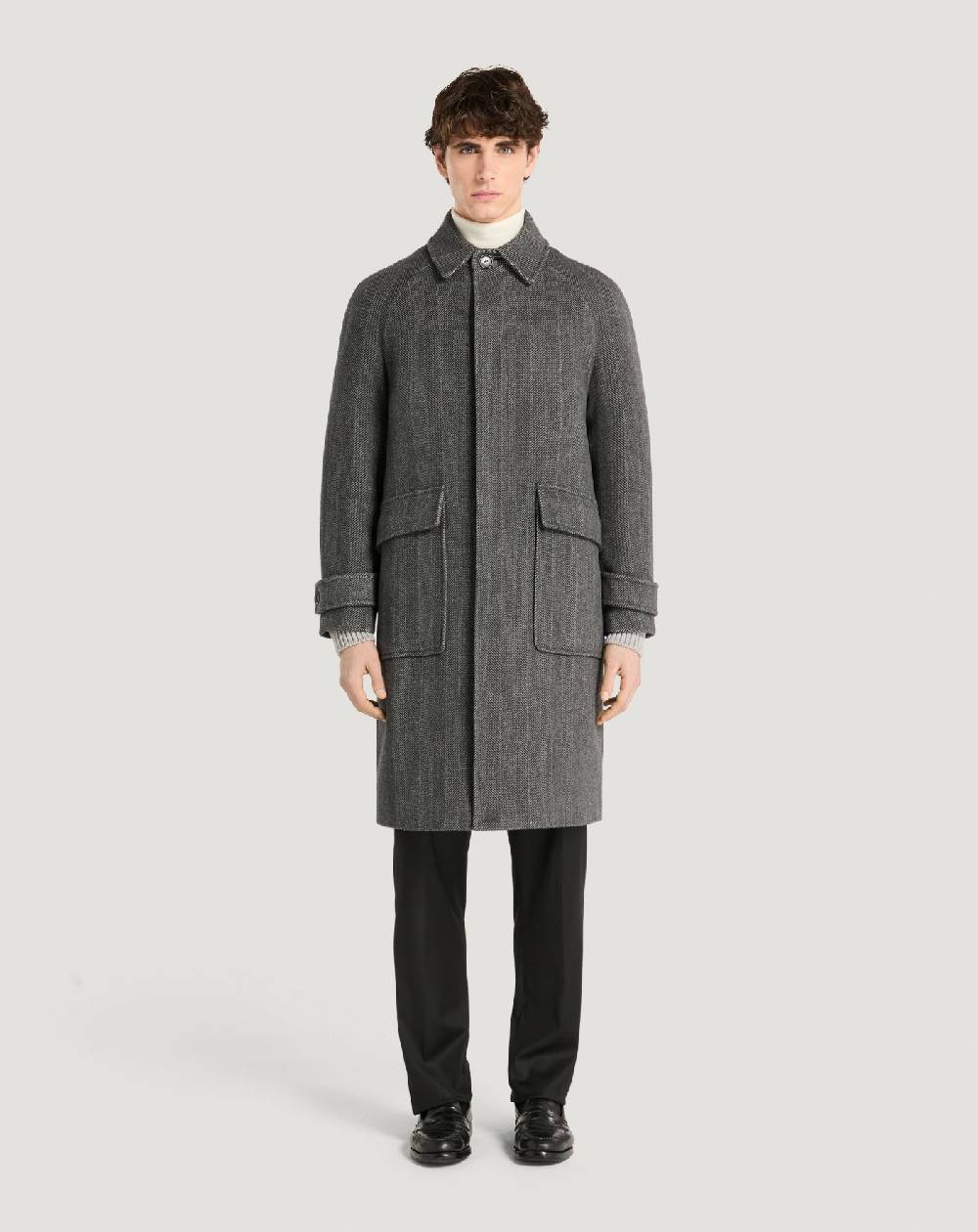 Pt Torino Cappotto In Drap Di Lana E Cachemire