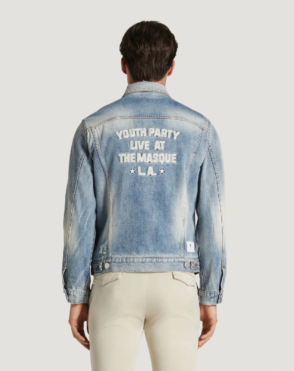 Pt Torino Giacca In Denim Con Ricamo