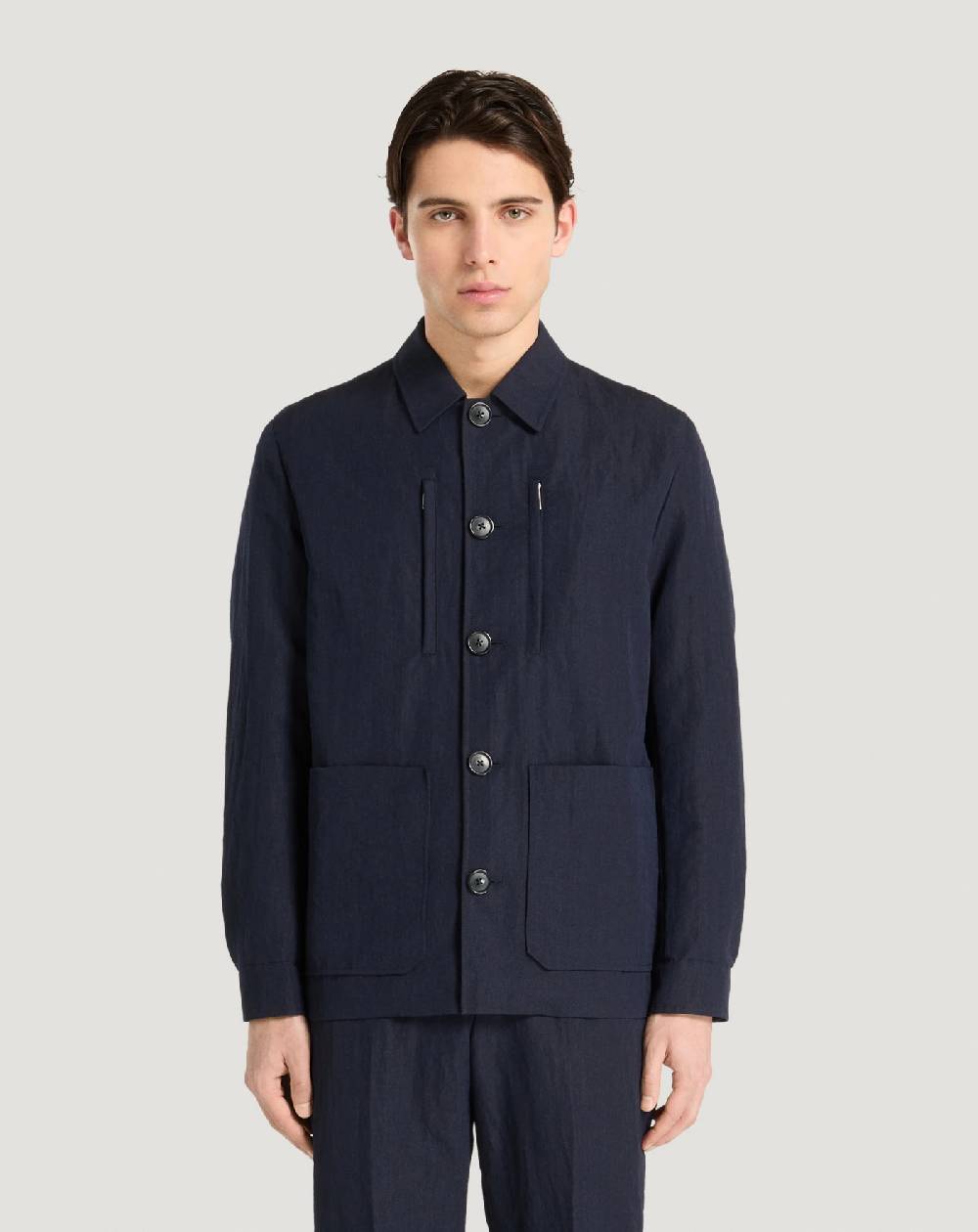 Pt Torino Giacca In Flanella Crinkle