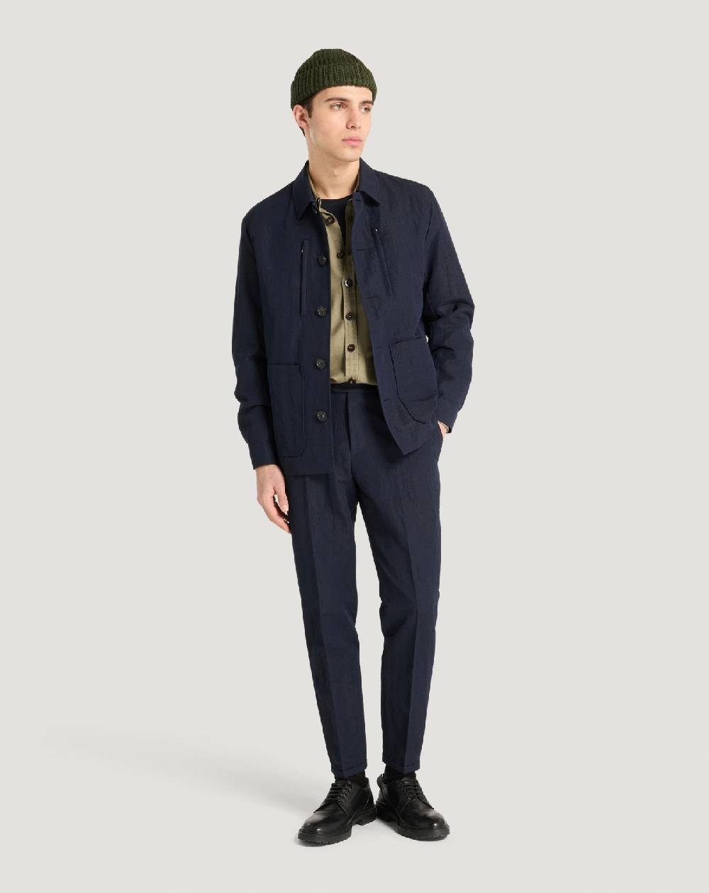 Pt Torino Giacca In Flanella Crinkle