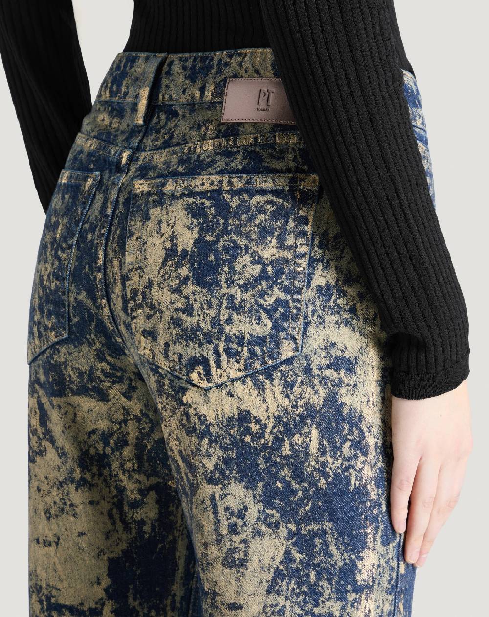 Pt Torino Jeans Alanis In Denim Di Cotone