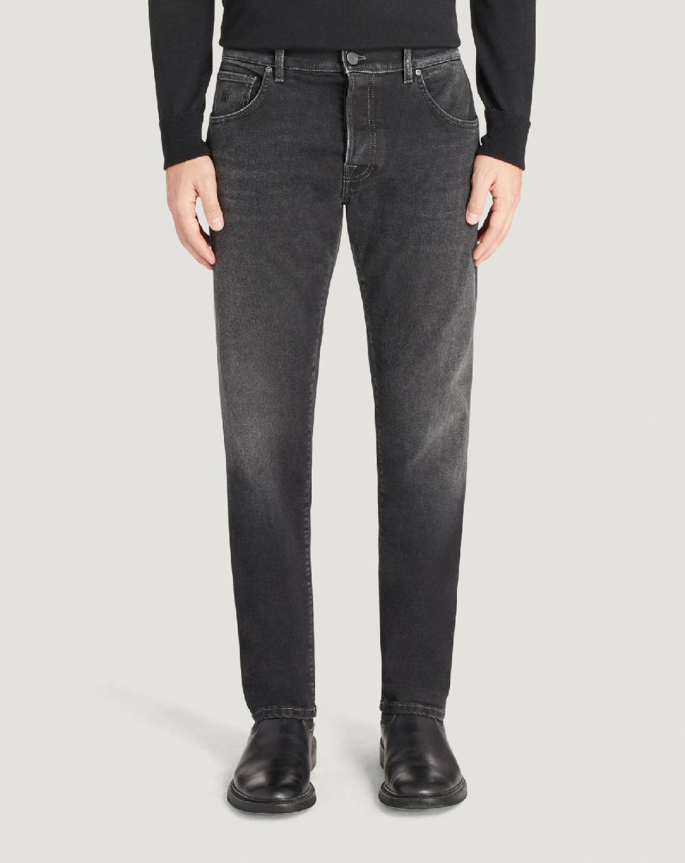 Pt Torino Jeans Breakbeat In Black Denim Double