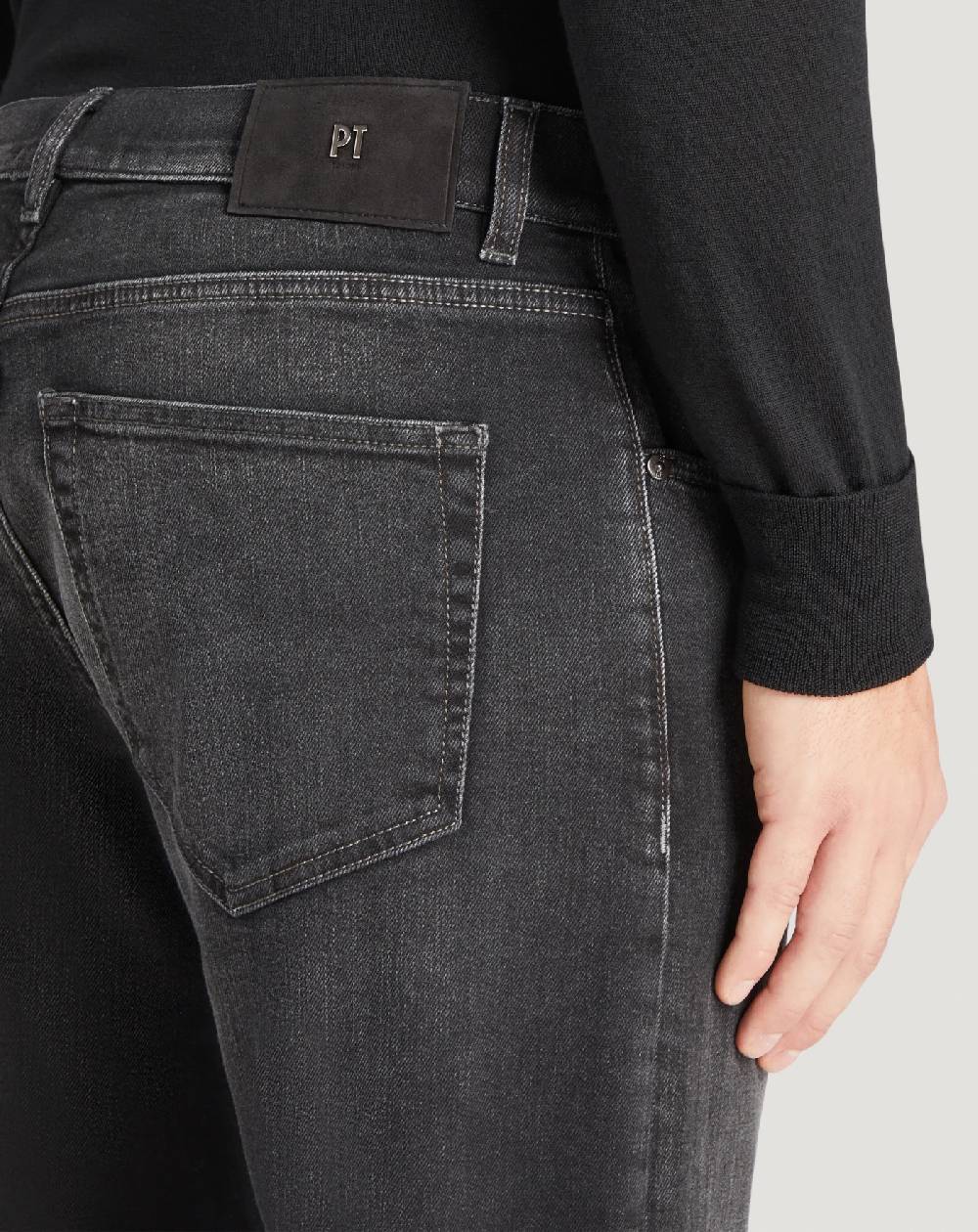 Pt Torino Jeans Breakbeat In Black Denim Double