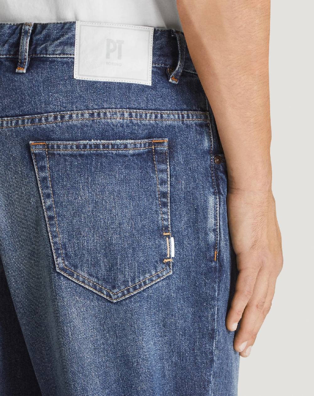 Pt Torino Jeans Rebel In Denim Vintage