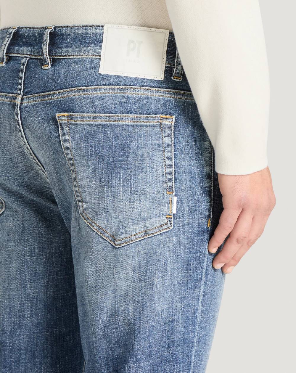 Pt Torino Jeans Reggae In Denim Organico Stretch