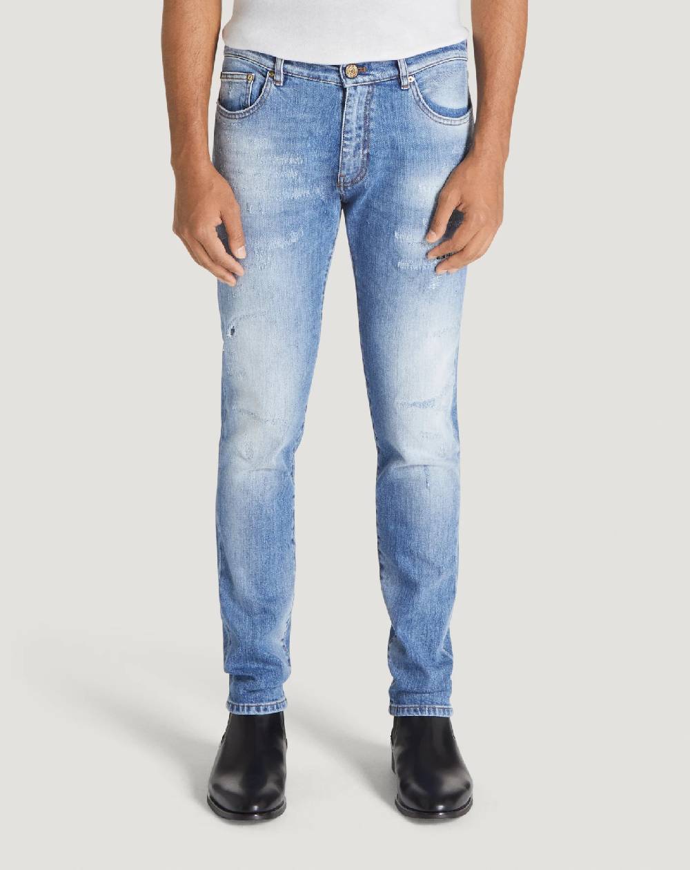 Pt Torino Jeans Rock In Denim Organico Stretch