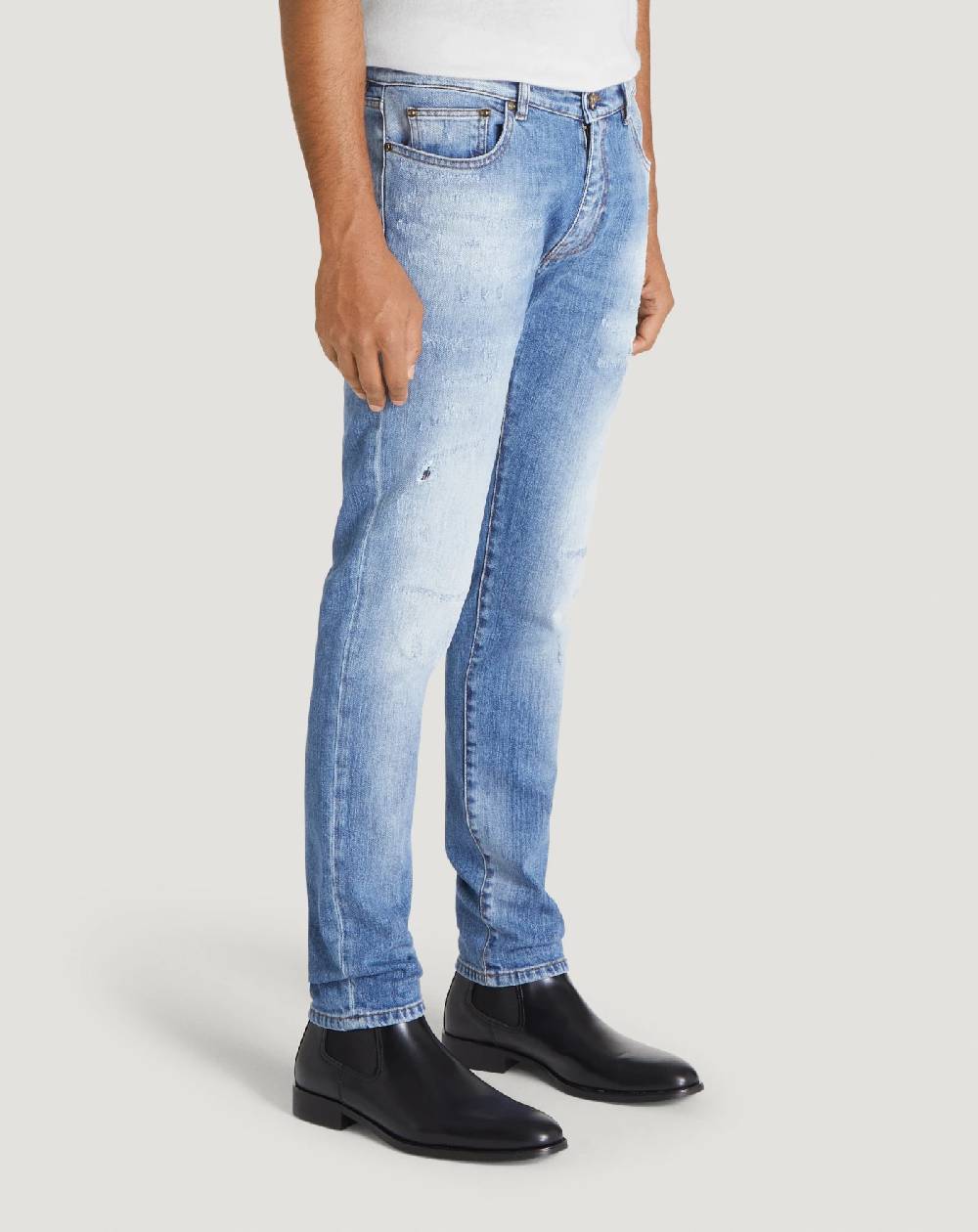Pt Torino Jeans Rock In Denim Organico Stretch