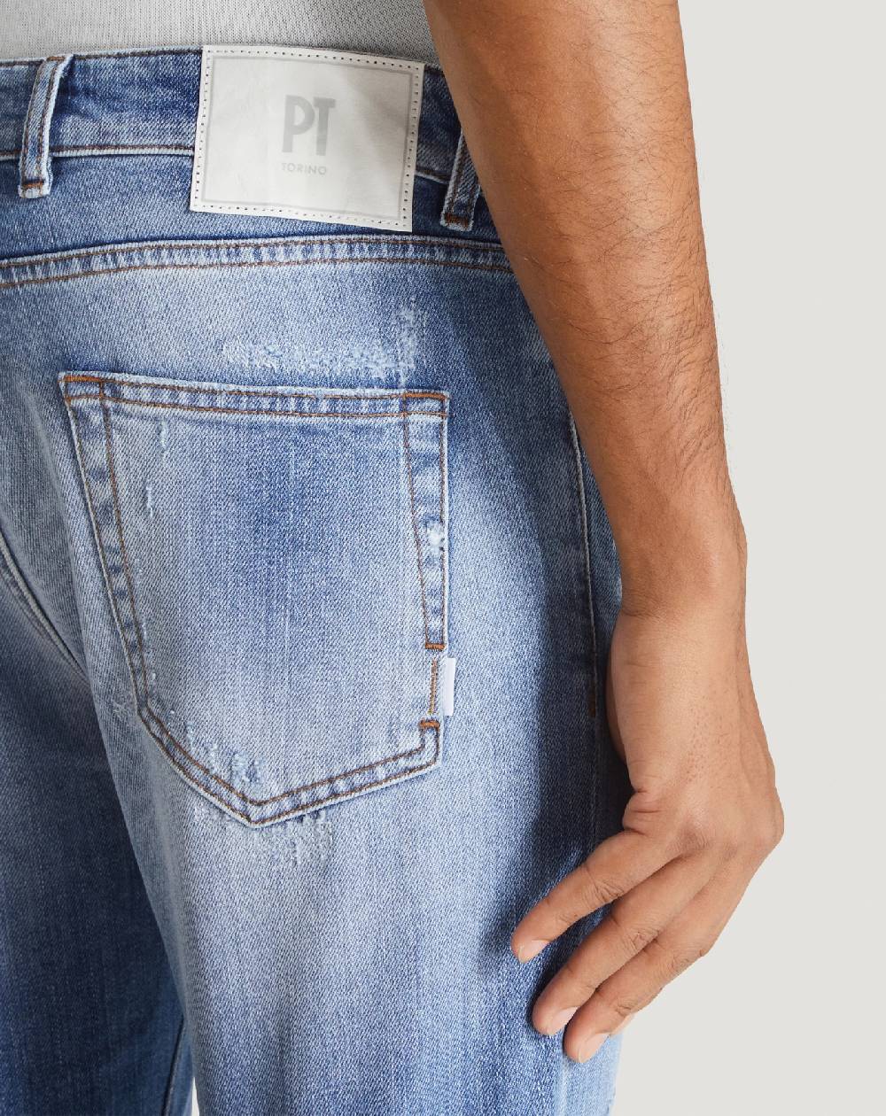 Pt Torino Jeans Rock In Denim Organico Stretch