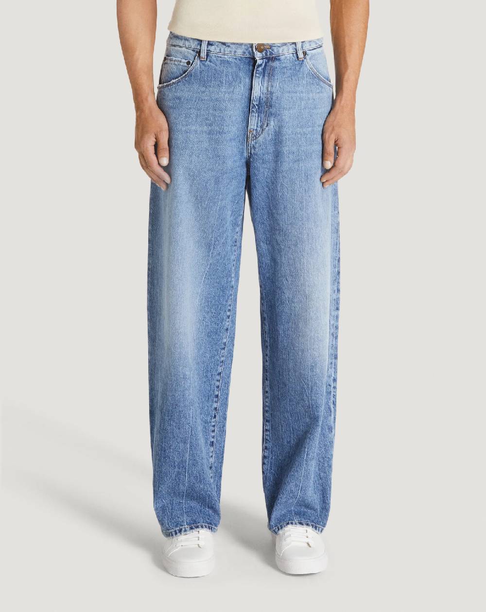 Pt Torino Jeans Skater In Denim Vintage