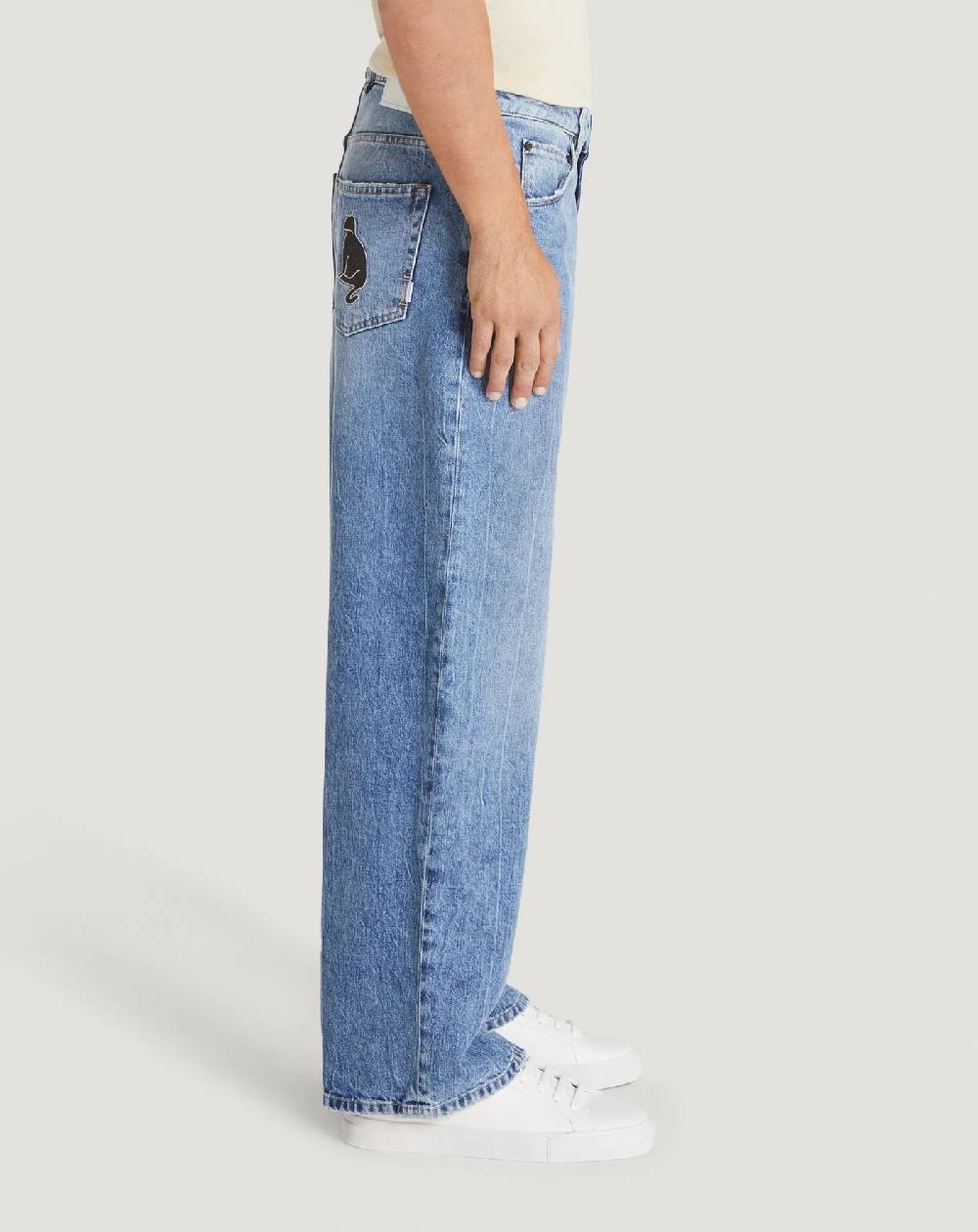 Pt Torino Jeans Skater In Denim Vintage