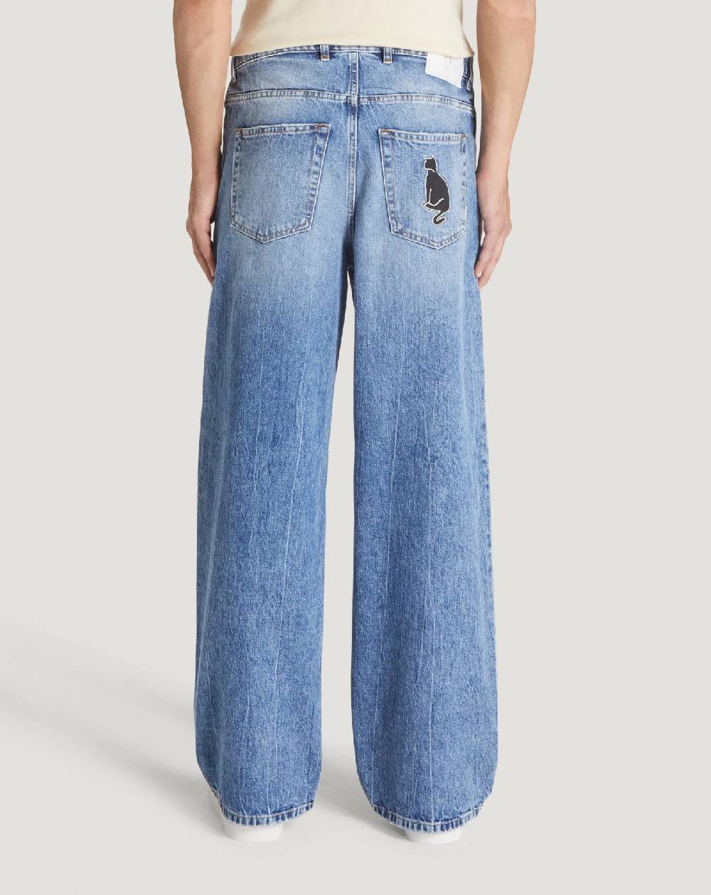 Pt Torino Jeans Skater In Denim Vintage