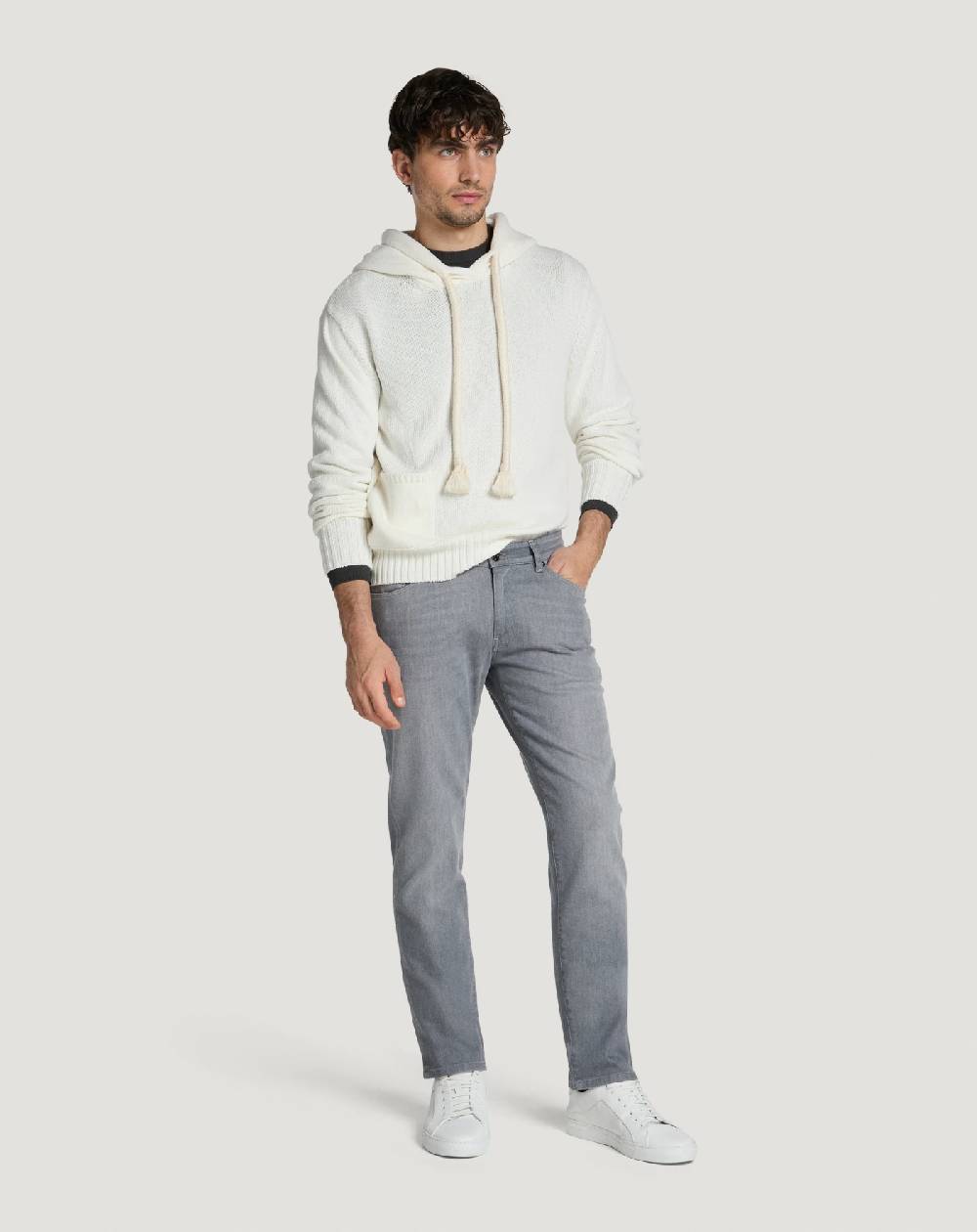 Pt Torino Jeans Swing In Light Grey Denim