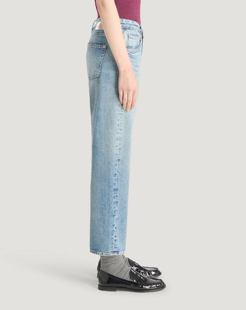 Pt Torino Jeans Tina In Denim Indigo Di Cotone