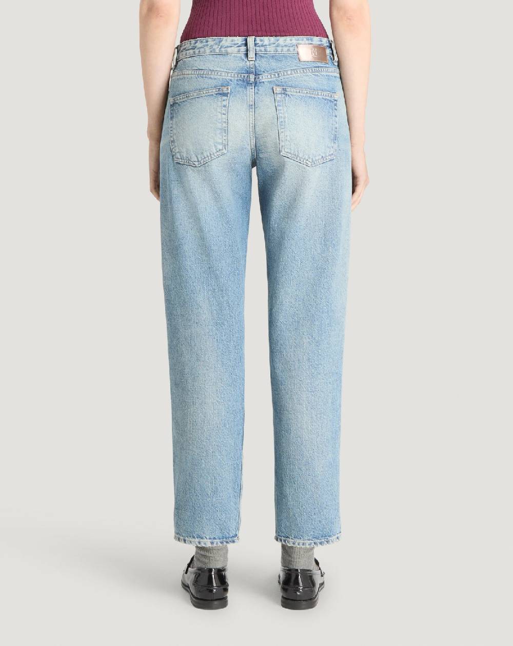 Pt Torino Jeans Tina In Denim Indigo Di Cotone